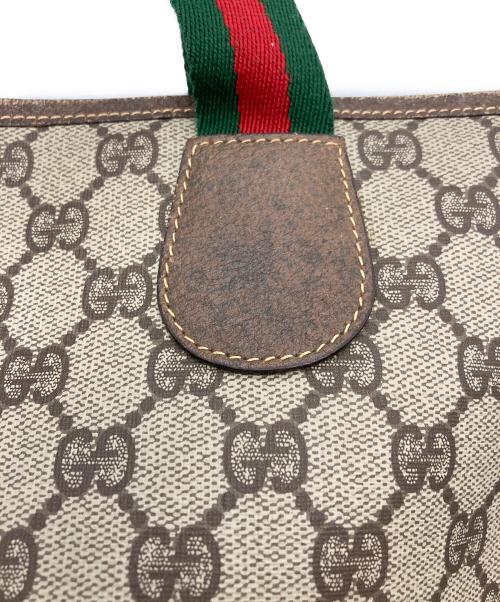 GUCCI（グッチ）GUCCI (グッチ) [OLD]GGシェリーライントートバッグ ベージュの古着・服飾アイテム
