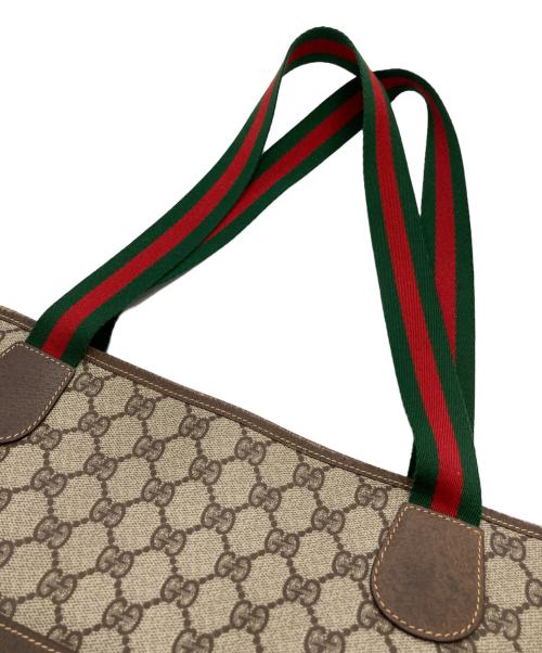 GUCCI（グッチ）GUCCI (グッチ) [OLD]GGシェリーライントートバッグ ベージュの古着・服飾アイテム