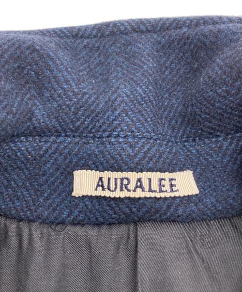AURALEE（オーラリー）AURALEE (オーラリー) ウールヘリンボーンコート ネイビー サイズ:3の古着・服飾アイテム