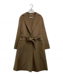 'S Max Mara（エスマックスマーラ）の古着「クチートアマーノ ベルテッドコート」｜ブラウン