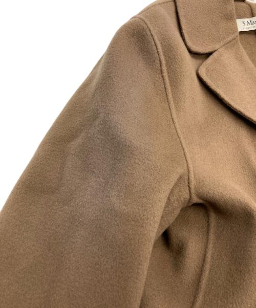 'S Max Mara（エスマックスマーラ）'S Max Mara (エスマックスマーラ) クチートアマーノ ベルテッドコート ブラウン サイズ:J42の古着・服飾アイテム