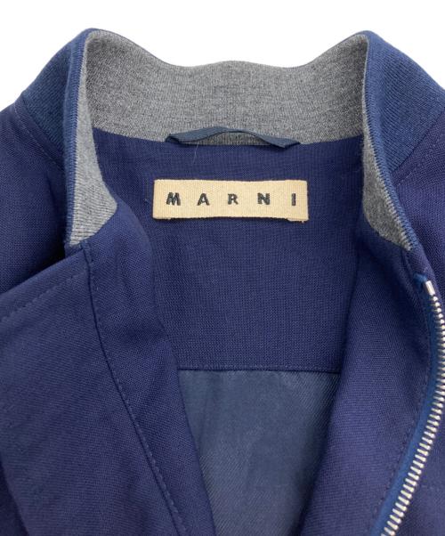 MARNI（マルニ）MARNI (マルニ) ウール混ブルゾン ネイビー サイズ:44の古着・服飾アイテム