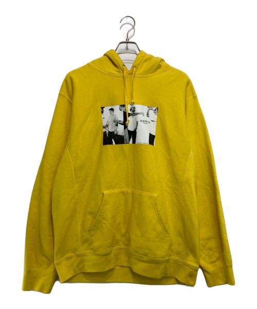 SUPREME（シュプリーム）Supreme (シュプリーム) classic ad hooded sweatshirt イエロー サイズ:Lの古着・服飾アイテム