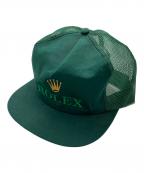 ROLEXロレックス）の古着「[古着]90’s ロゴ刺繍メッシュキャップ」｜グリーン