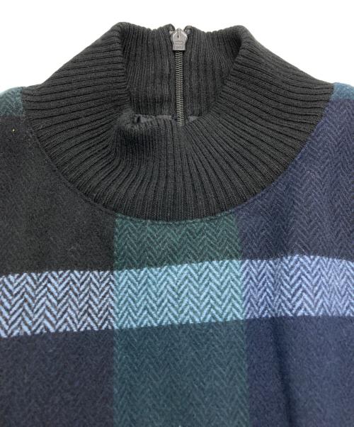 BLUE LABEL CRESTBRIDGE（ブルーレーベルクレストブリッジ）BLUE LABEL CRESTBRIDGE (ブルーレーベルクレストブリッジ) チェックワンピース ブラック×グリーン サイズ:34の古着・服飾アイテム