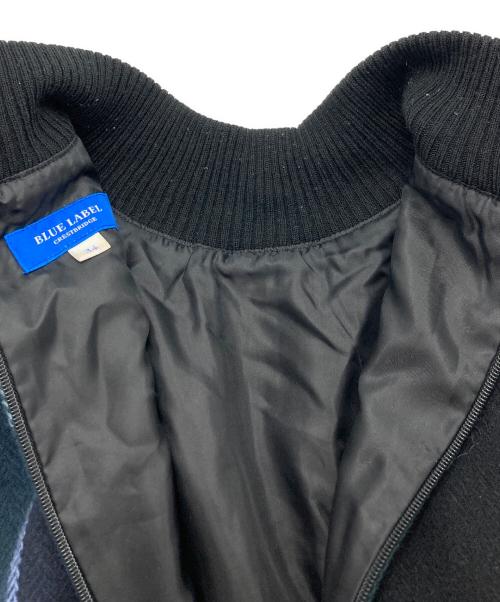 BLUE LABEL CRESTBRIDGE（ブルーレーベルクレストブリッジ）BLUE LABEL CRESTBRIDGE (ブルーレーベルクレストブリッジ) チェックワンピース ブラック×グリーン サイズ:34の古着・服飾アイテム