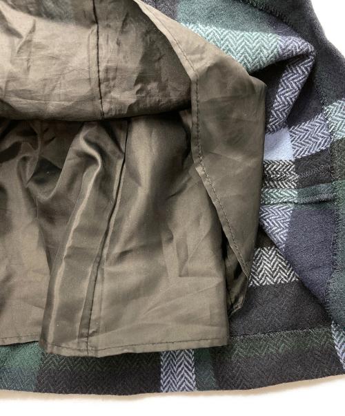 BLUE LABEL CRESTBRIDGE（ブルーレーベルクレストブリッジ）BLUE LABEL CRESTBRIDGE (ブルーレーベルクレストブリッジ) チェックワンピース ブラック×グリーン サイズ:34の古着・服飾アイテム