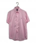 RALPH LAURENラルフローレン）の古着「スモールポニー 半袖ボタンダウンシャツ」｜ピンク