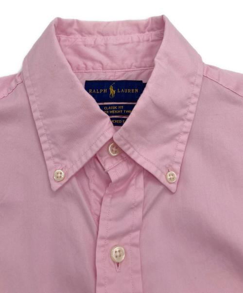 RALPH LAUREN（ラルフローレン）RALPH LAUREN (ラルフローレン) スモールポニー 半袖ボタンダウンシャツ ピンク サイズ:Sの古着・服飾アイテム