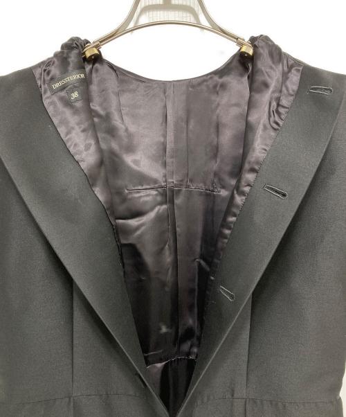 DRESSTERIOR（ドレステリア）DRESSTERIOR (ドレステリア) シルクウールブラックドレス ブラック サイズ:SIZE 38の古着・服飾アイテム