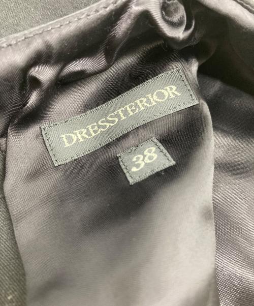 DRESSTERIOR（ドレステリア）DRESSTERIOR (ドレステリア) シルクウールブラックドレス ブラック サイズ:SIZE 38の古着・服飾アイテム