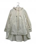 ANAYIアナイ）の古着「タフタバックボリュームフードブルゾン」｜ホワイト