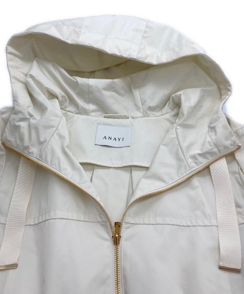 ANAYI（アナイ）ANAYI (アナイ) タフタバックボリュームフードブルゾン ホワイト サイズ:36の古着・服飾アイテム