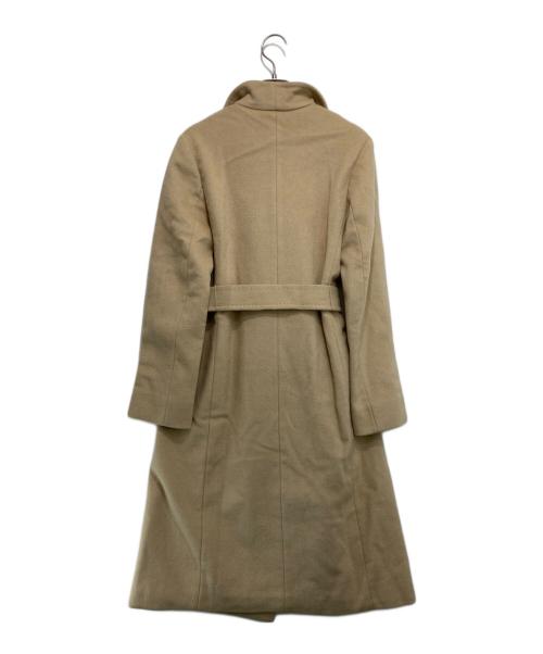 MaxMara（マックスマーラ）MaxMara (マックスマーラ) キャメルアンゴラ混ベルテッドコート ベージュ サイズ:40の古着・服飾アイテム