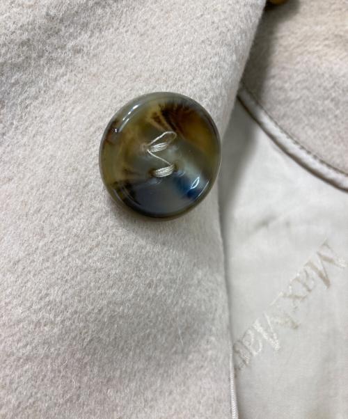 MaxMara（マックスマーラ）MaxMara (マックスマーラ) キャメルアンゴラ混ベルテッドコート ベージュ サイズ:40の古着・服飾アイテム