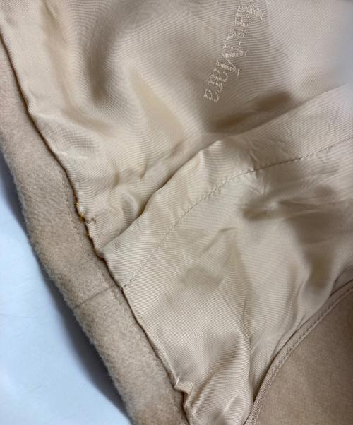 MaxMara（マックスマーラ）MaxMara (マックスマーラ) キャメルアンゴラ混ベルテッドコート ベージュ サイズ:40の古着・服飾アイテム