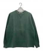 Acne studiosアクネ ストゥディオス）の古着「ロゴプリントスウェット」｜グリーン