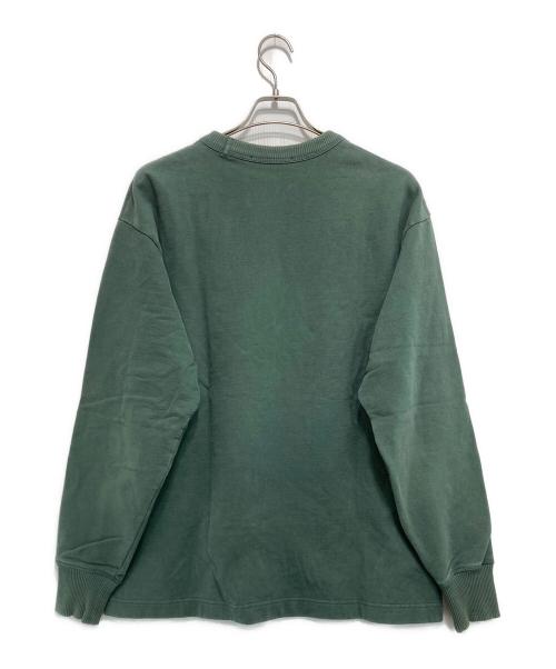 Acne studios（アクネ ストゥディオズ）ACNE STUDIOS (アクネ ストゥディオス) ロゴプリントスウェット グリーン サイズ:XS（175/88A）の古着・服飾アイテム