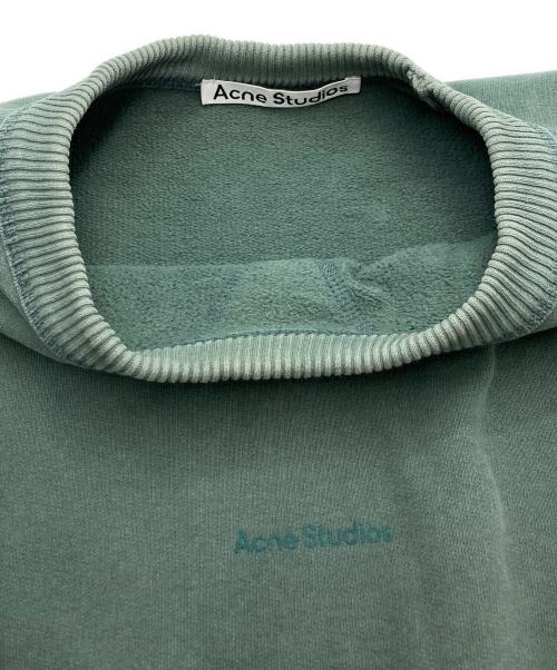 Acne studios（アクネ ストゥディオズ）ACNE STUDIOS (アクネ ストゥディオス) ロゴプリントスウェット グリーン サイズ:XS（175/88A）の古着・服飾アイテム