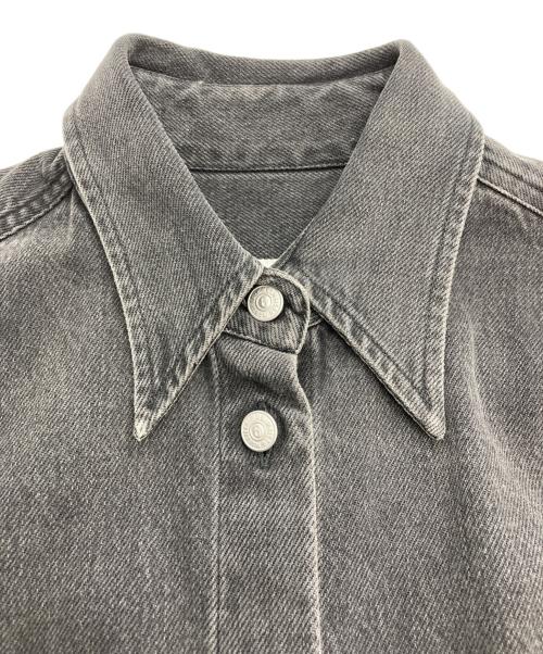 MM6 Maison Margiela（エムエムシックスメゾンマルジェラ）MM6 Maison Margiela (エムエムシックスメゾンマルジェラ) デニムシャツ ブラック サイズ:38の古着・服飾アイテム