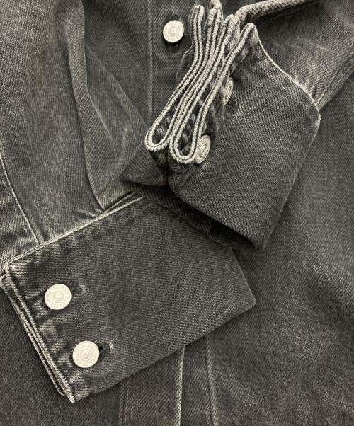 MM6 Maison Margiela（エムエムシックスメゾンマルジェラ）MM6 Maison Margiela (エムエムシックスメゾンマルジェラ) デニムシャツ ブラック サイズ:38の古着・服飾アイテム