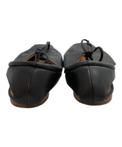 Pippichic（ピッピシック）Pippichic (ピッピシック) アンバーココ レザー フラットシューズ ブラック サイズ:37.5の古着・服飾アイテム