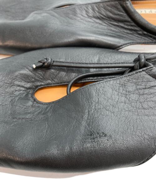 Pippichic（ピッピシック）Pippichic (ピッピシック) アンバーココ レザー フラットシューズ ブラック サイズ:37.5の古着・服飾アイテム