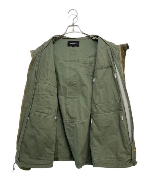 AVIREX（アヴィレックス）AVIREX (アヴィレックス) OVER PRINT B.D.U.JACKET カーキ サイズ:XLの古着・服飾アイテム