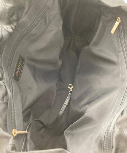 CHANEL（シャネル）CHANEL (シャネル) ニュートラベルライン ナイロントートバッグ ブラックの古着・服飾アイテム