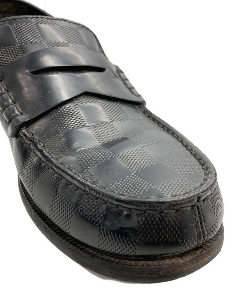 LOUIS VUITTON（ルイ ヴィトン）LOUIS VUITTON (ルイ ヴィトン) ダミエコインローファー ブラック サイズ:5Ｍの古着・服飾アイテム