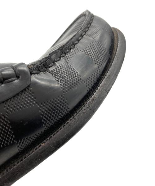 LOUIS VUITTON（ルイ ヴィトン）LOUIS VUITTON (ルイ ヴィトン) ダミエコインローファー ブラック サイズ:5Ｍの古着・服飾アイテム