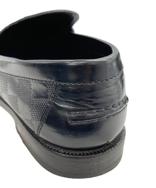 LOUIS VUITTON（ルイ ヴィトン）LOUIS VUITTON (ルイ ヴィトン) ダミエコインローファー ブラック サイズ:5Ｍの古着・服飾アイテム