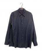AURALEEオーラリー）の古着「HARD TWIST WOOL DOBBY SHIRT」｜ネイビー