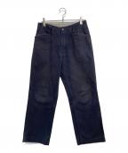 TENDERLOINテンダーロイン）の古着「ピケ コーデュロイパンツ」｜ネイビー