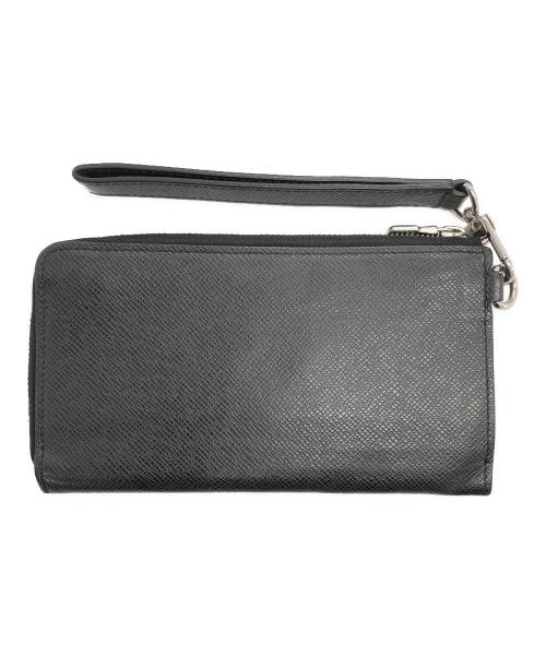 LOUIS VUITTON（ルイ ヴィトン）LOUIS VUITTON (ルイ ヴィトン) タイガ ジッピー ドラゴンヌ/L型ファスナー長財布  ブラックの古着・服飾アイテム