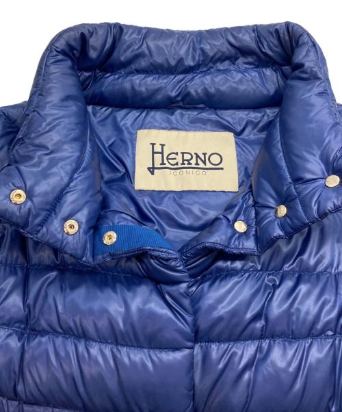 HERNO（ヘルノ）HERNO (ヘルノ) SOFIAダウンジャケット ブルー サイズ:40の古着・服飾アイテム