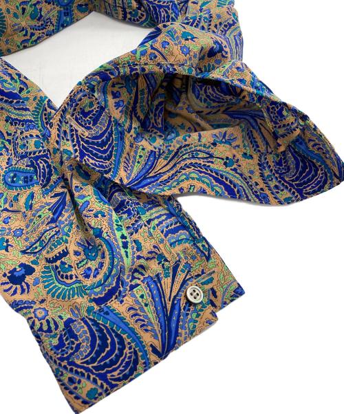 SOEJU（ソージュ）SOEJU (ソージュ) ペイズリーガラワンピース ブルーの古着・服飾アイテム