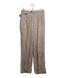 RAINMAKER（レインメーカー）の古着「WIDE TROUSERS」｜ベージュ