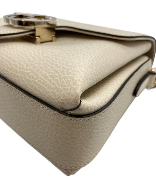 GUCCI（グッチ）GUCCI (グッチ) インターロッキングG チェーン ショルダーバッグ ベージュの古着・服飾アイテム