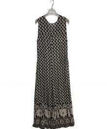 ne quittez pas（ヌキテパ）の古着「総柄オールインワン」｜ブラック