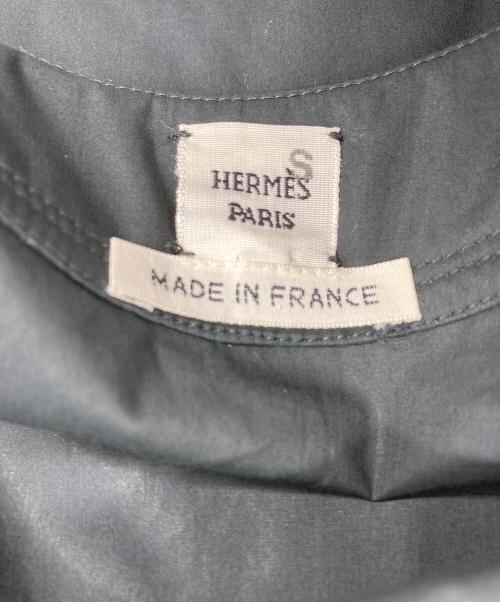 HERMES（エルメス）HERMES (エルメス) レザーベルトワンピース ブラック サイズ:36の古着・服飾アイテム