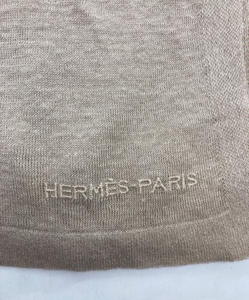 HERMES（エルメス）HERMES (エルメス) リネンシルクストール ベージュ サイズ:140×140の古着・服飾アイテム