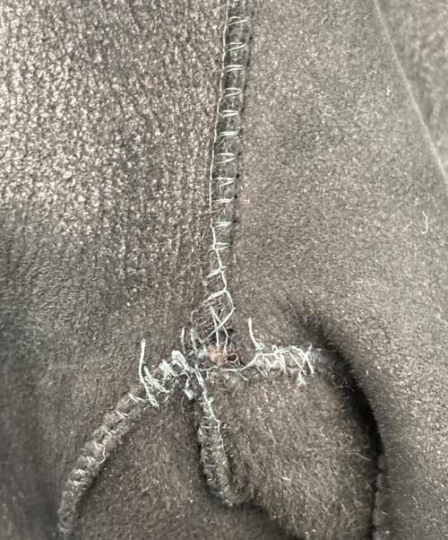 HELMUT LANG（ヘルムートラング）HELMUT LANG (ヘルムートラング) WRECKDE SHEARING COCOON COAT/シープスキンシングルライダースボアジャケット ブラック サイズ:Pの古着・服飾アイテム