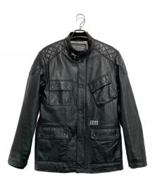 NEIGHBORHOOD（ネイバーフッド）の古着「レザージャケット」｜ブラック