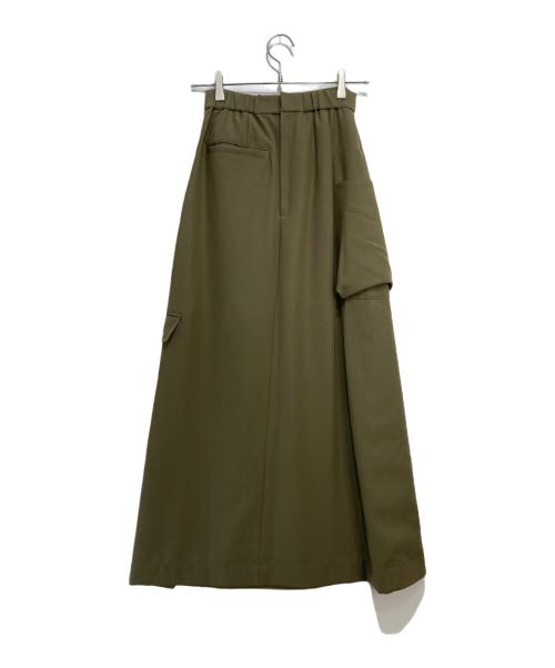 UN3D.（アンスリード）UN3D. (アンスリード) ロングスカート カーキ サイズ:36の古着・服飾アイテム