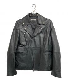 Details（ディティールズ）の古着「Repro Leather W Riders」｜ブラック