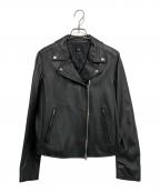 23区ニジュウサンク）の古着「シープレザーライダースジャケット」｜ブラック