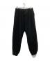 COMOLI（コモリ）の古着「シルクパイル ドローストリングパンツ」｜ブラック