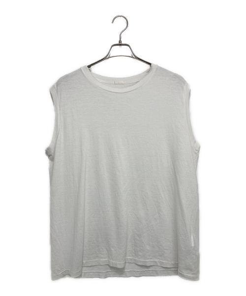 COMOLI（コモリ）COMOLI (コモリ) 空紡天竺ノースリーブ ホワイト サイズ:SIZE 3の古着・服飾アイテム