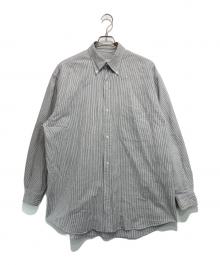 COMOLI（コモリ）の古着「オックス BDシャツ」｜ホワイト×グレー